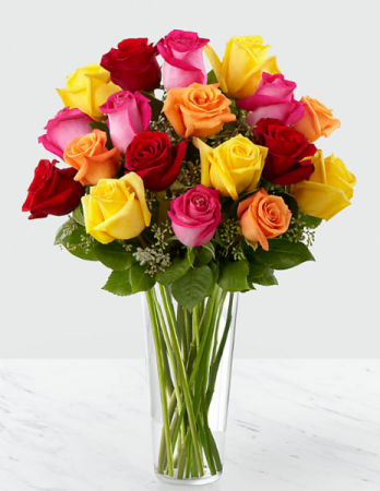 Vivacious Colors Rose Arrangement