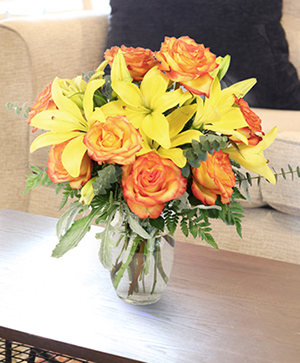 Vivid Amber Lifestyle Arrangement