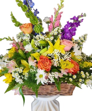 Vivid Blooms Basket 