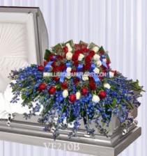 Vogue's Casket Spray Of Honor Casket Spray Flowers