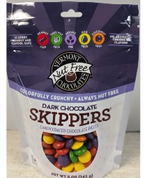 Vt. Nut Free Chocolate Dark Skippers Candy