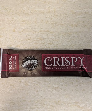 Vt. Nut Free Small Chocolate Bar Crispy Milk  Candy/Chocolate