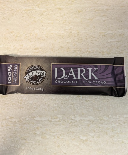 Vt. Nut Free Small Chocolate Bar Dark  Candy/Chocolate