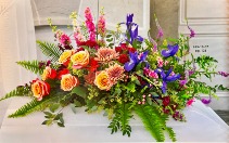 Walk in the Garden Casket spray Casket Spray