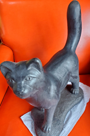 Walking Black Cat Massarelli Fine Stone