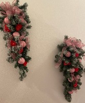 wall of love silk swags made in store  1 pair only perfect for the season