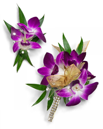 Wanderlust Corsage and Boutonniere Set Corsage/Boutonniere