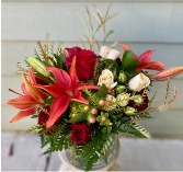 Warm Apple Pie Vase Arrangement