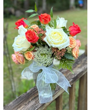 WARM BLUSH VASE ARRANGEMENT