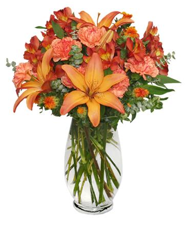 WARM CINNAMON SPICE Floral Arrangement in Schertz, TX | KAREN'S HOUSE OF FLOWERS & CUSTOM CREATIONS