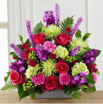 Warm Embrace Arrangement assorted flowers