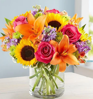 Warm Embrace Mixed Floral Arrangement