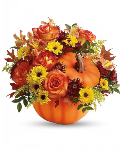 Warm Fall Wishes Bouquet VASE ARRANGEMENT