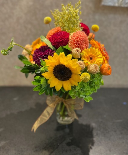 Warm Happiness Vase Arrangement