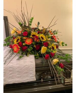 Warm Memories Casket Spray