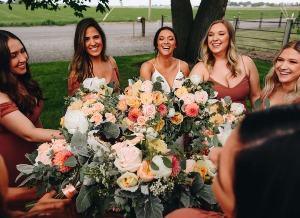 Warm Tone Bridal Bouquets 