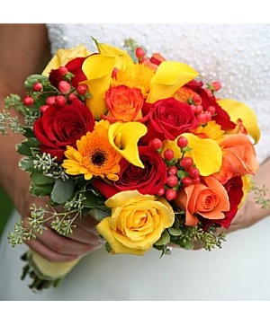 Warmth of Autumn Bridal Bouquet