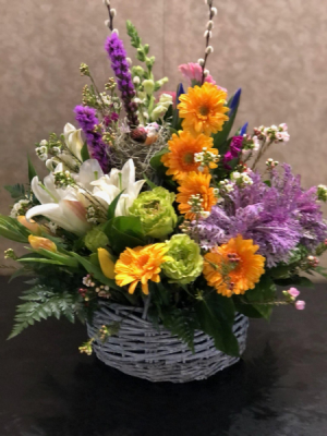 Waterfall Garden Basket Arrangement