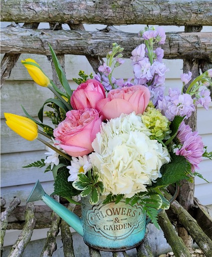 Watering can Vase Arrangement 