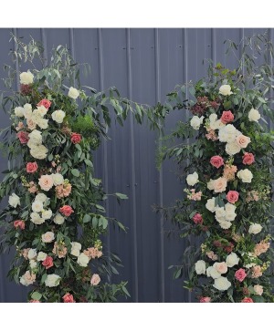 Wedding Columns Ceremony Flowers