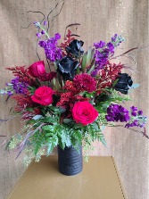 WEDNESDAY'S WOE HALLOWEEN FLOWER ARRANGEMENT