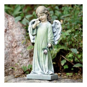 WEEPING ANGEL RESIN - NAP-17344 Memorial Tribute in Maple Heights, OH | NOVAK'S FLOWER SHOPPE