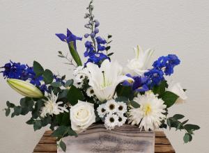 Welcome Baby- Blue/rectangular  New Baby