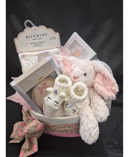 Welcome Baby Girl! Gift Basket