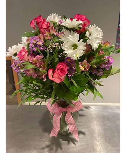 Welcome Baby Girl Vase Arrangement