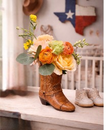 Welcome Little Cowpoke Floral Arrangement