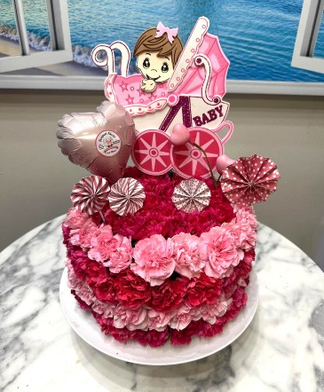 Welcome Little Princess Flower Cake  in Sugar Land, TX | BOUQUET FLORIST