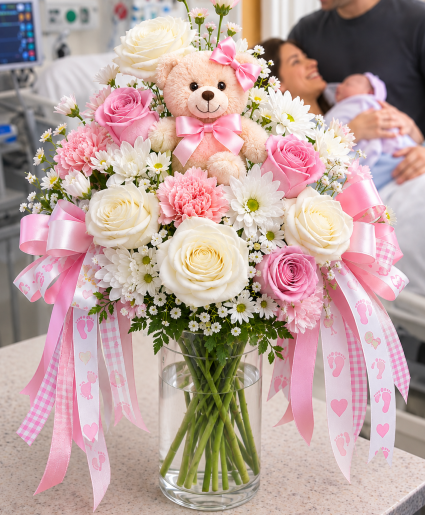 Welcome, Sweet Baby Girl Call Us for Faster Service & Daily Specials: (915) 303-8500 Text Us to Order Anytime: (915) 505-3708 Your trusted source for Flowers & Delivery in El Paso TX 