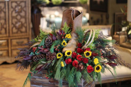 Western Casket Spray Funeral