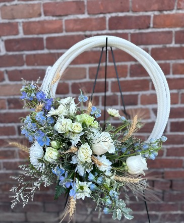 Western Remembrance Standing Wreath in La Grande, OR | FITZGERALD FLOWERS