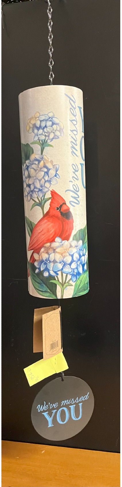 We've Missed You Cylinder Windchime