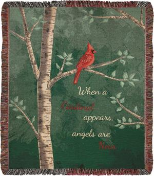 When a Cardinal Appears Throw Gift