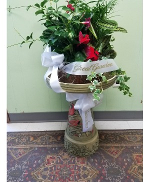 When Cardinals Appear... Bird Bath Tribute
