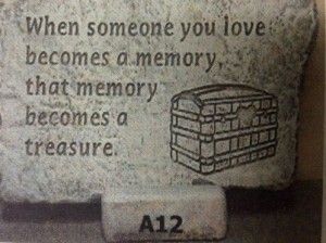 LARGE CONCRETE MEMORY STONE GARDEN MEMORY STONE