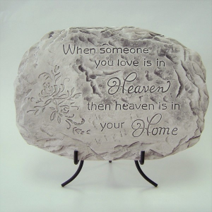When Someone You Love with Easel Memorial Stone