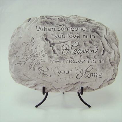 When Someone You Love with Easel Memorial Stone