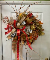 WHIMSICAL FALL WREATH DOOR DECOR