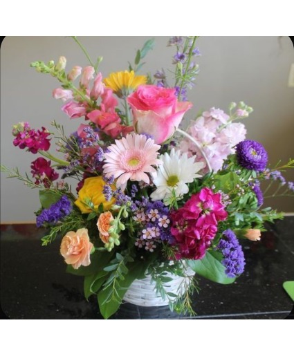 Whimsical Handle Basket 