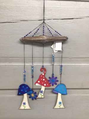 Whimsical Mushroom Windchime 