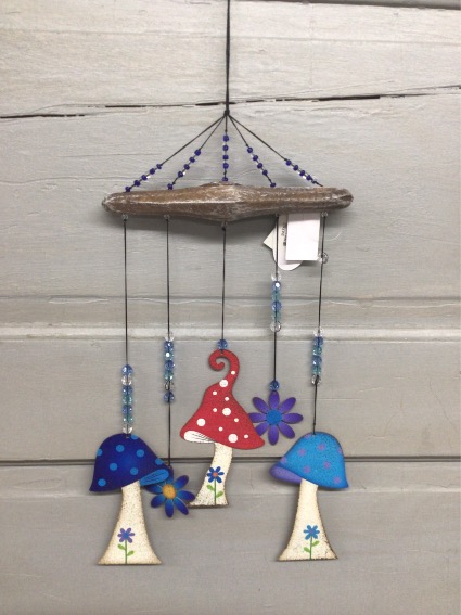 Whimsical Mushroom Windchime 