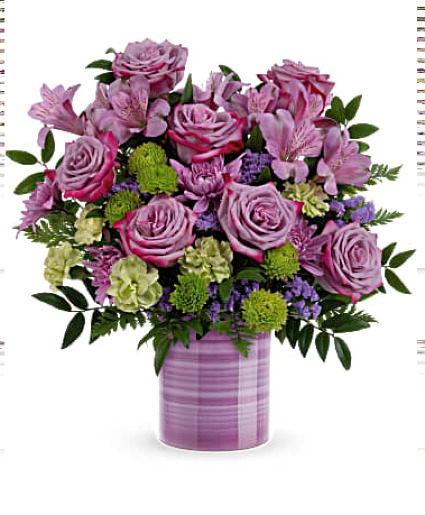 Whimsical Swirls Bouquet assorted flowers