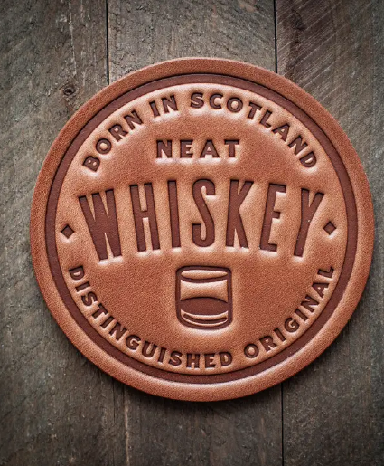 Whiskey Leather Coaster 