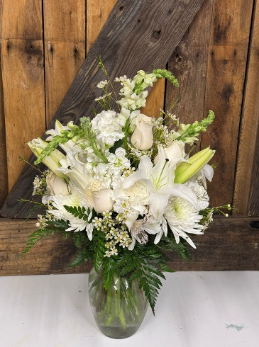 Whisper of White Flower Arrangement in Moncks Corner, SC | Mama and Me Flowershack