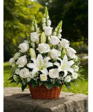 Loved Forever Basket Basket Arrangement  Substitutions Maybe Necessary