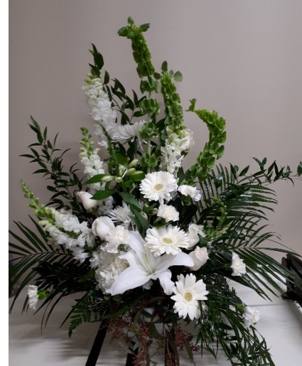 Whisper White Funeral Arrangement