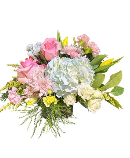 Whispering Blooms Pastel Colors Floral Arrangement